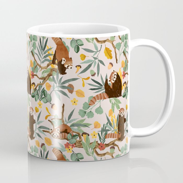 RED PANDAS IN WILD NATURE 10 Coffee Mug Gallery Image 1