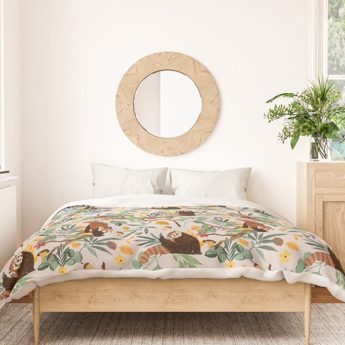 RED PANDAS IN WILD NATURE 10 Duvet Cover Gallery Image 3