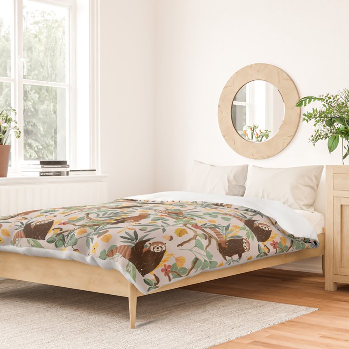 RED PANDAS IN WILD NATURE 10 Duvet Cover Gallery Image 2
