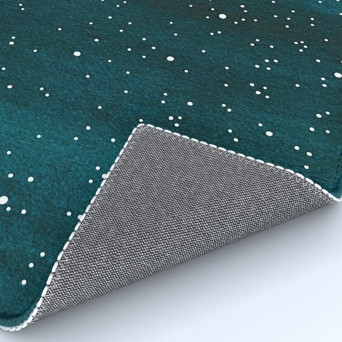 Starry Ocean, teal sailboat watercolor sea waves night Rug Gallery Image 4