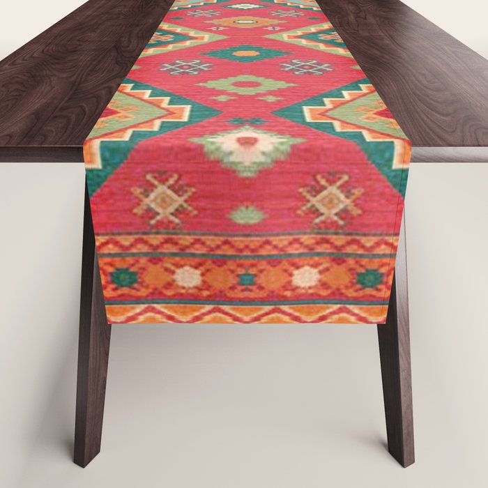 Moroccan Berber Kilim Pattern Table Runner Gallery Image 1