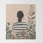 Among the Leaves Throw Blanket Gallery Image 2