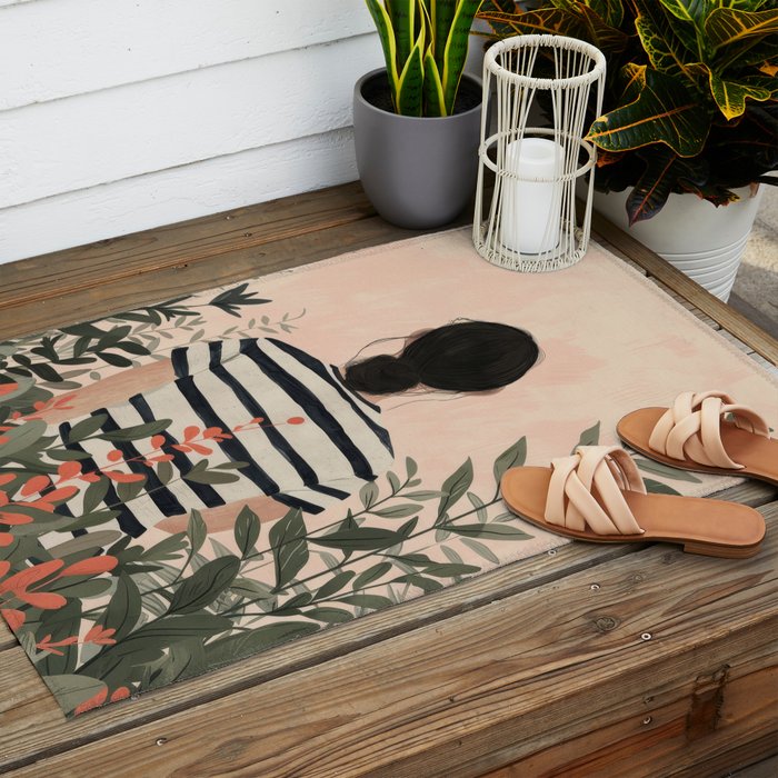 Among the Leaves Outdoor Rug Gallery Image 2