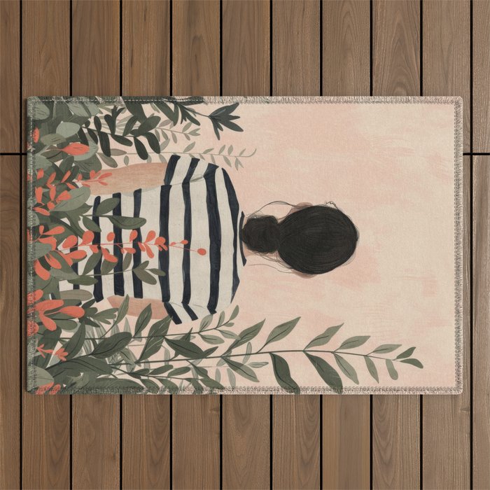 Among the Leaves Outdoor Rug Gallery Image 1