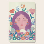 Dream Portrait/ spring flowers  Cutting Board Gallery Image 1