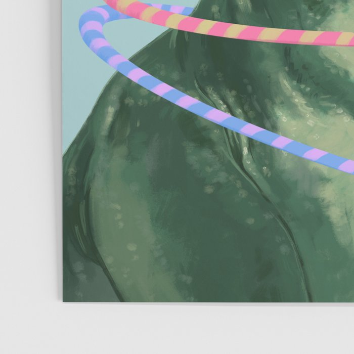 T-Rex the Hula Dancer in Green Poster Gallery Image 3
