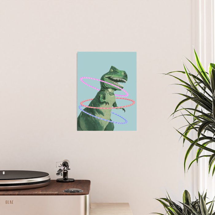 T-Rex the Hula Dancer in Green Poster Gallery Image 2