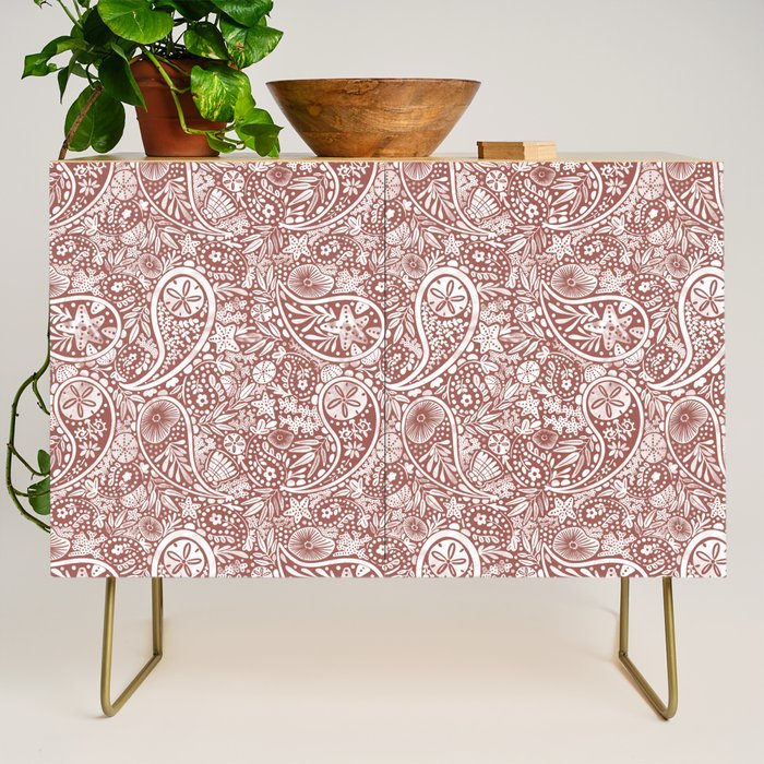 Underwater Paisley Elegance Credenza Gallery Image 1