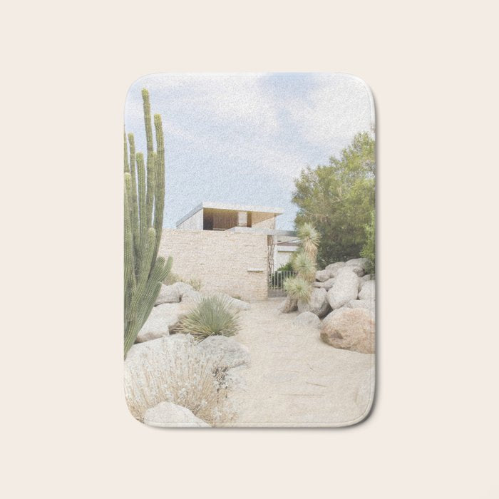 Palm Springs, California Photo Series | Cactus Modern Architecture Travel Photography Bath Mat Gallery Image 1