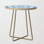 Retro 70s Butterfly in Ocean Blue Side Table Gallery Image 1
