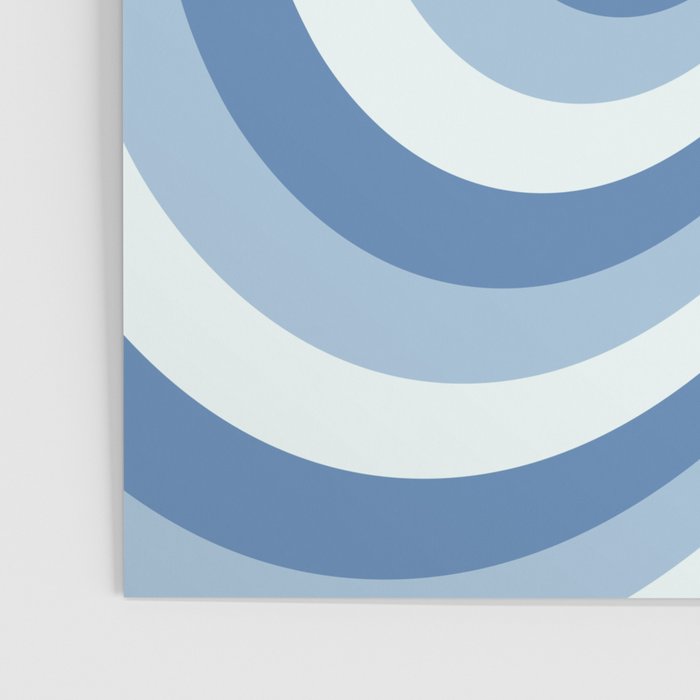 Retro 70s Butterfly in Ocean Blue Poster Gallery Image 3