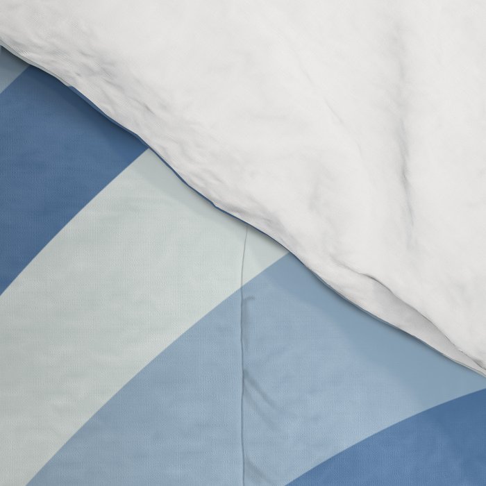 Retro 70s Butterfly in Ocean Blue Comforter Gallery Image 4