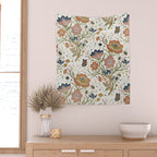 Boho Floral Galaxy Garden Wall Tapestry Gallery Image 2