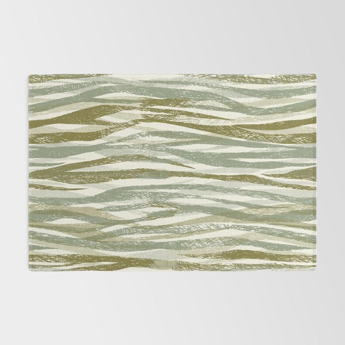 Wildlife Safari animal print green Rug Gallery Image 2