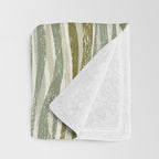 Wildlife Safari animal print green Throw Blanket Gallery Image 3
