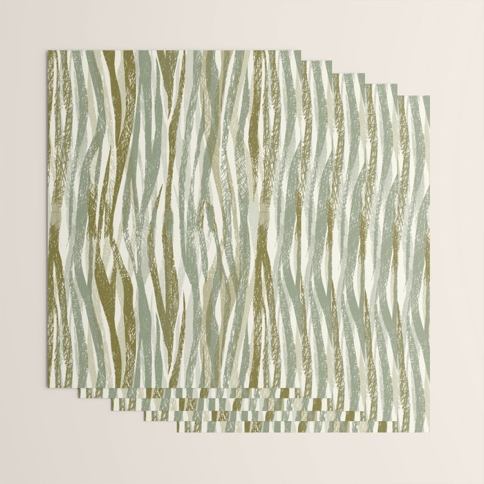 Wildlife Safari animal print green Wrapping Paper Gallery Image 3