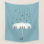 Singing in the rain Wall Tapestry Gallery Image 4