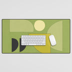 Modern Abstract Minimal Shapes 154 Desk Mat Gallery Image 1