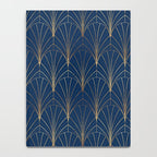 Art Deco Waterfalls // Navy Blue Notebook Gallery Image 4