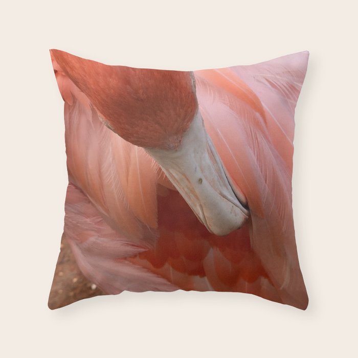 Flamingo Throw Pillow Gallery Image 1