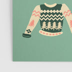 Christmas Sweaters - Vintage Blush Mint Palette Poster Gallery Image 3