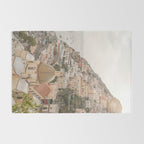 Positano Bliss Photo | Amalfi Coast Mountain Landscape In Pastel Color Art Print | Italy Travel Photography Rug Gallery Image 2
