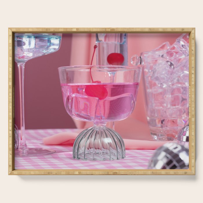Pink Party2 Serving Tray Gallery Image 1