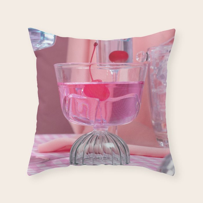 Pink Party2 Throw Pillow Gallery Image 1