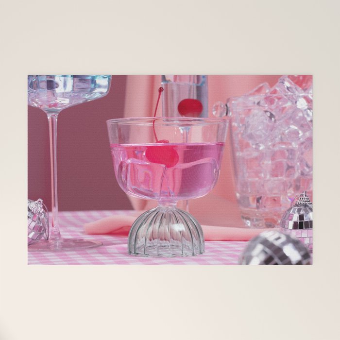 Pink Party2 Welcome Mat Gallery Image 1