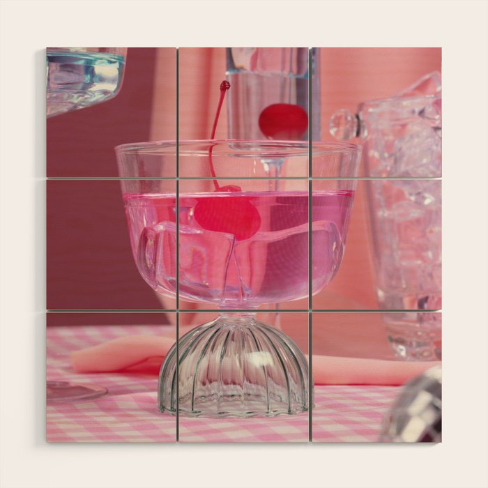 Pink Party2 Wood Wall Art Gallery Image 1