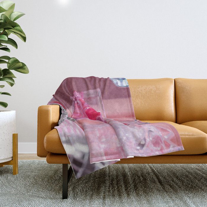 Pink Party2 Throw Blanket Gallery Image 1