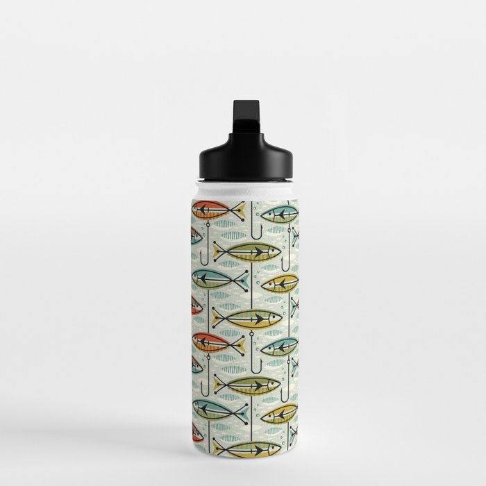 Vintage Color Block Fish Water Bottle Gallery Image 3
