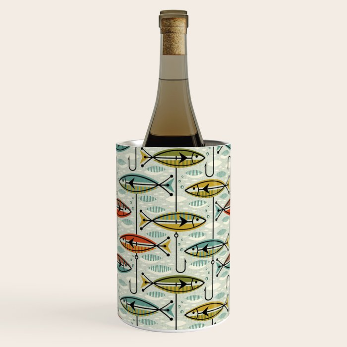 Vintage Color Block Fish Wine Chiller Gallery Image 2
