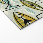 Vintage Color Block Fish Welcome Mat Gallery Image 2