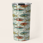 Vintage Color Block Fish Travel Mug Gallery Image 1