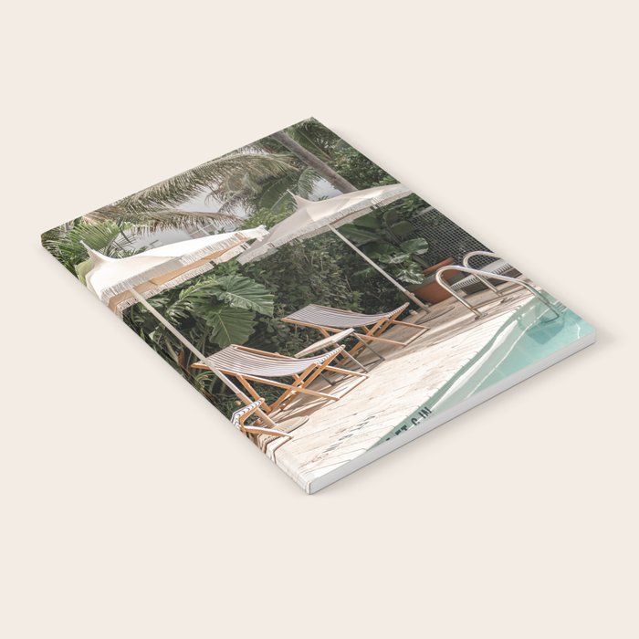 Miami Beach, Florida, Poolside Palm Trees Notebook Gallery Image 2