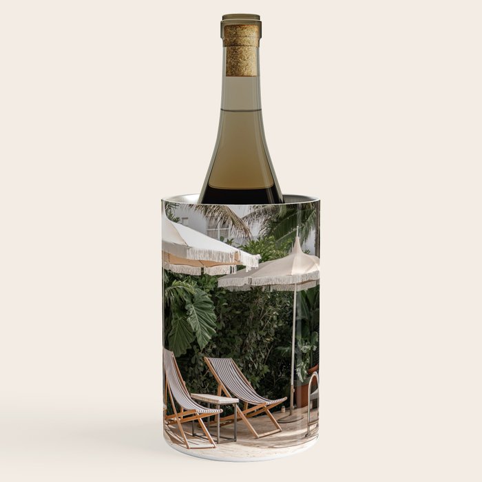 Miami Beach, Florida, Poolside Palm Trees Wine Chiller Gallery Image 3