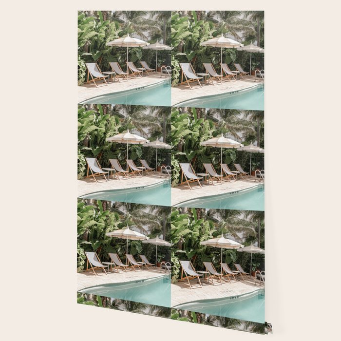 Miami Beach, Florida, Poolside Palm Trees Wallpaper Gallery Image 2