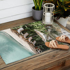 Miami Beach, Florida, Poolside Palm Trees Outdoor Rug Gallery Image 2