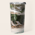 Miami Beach, Florida, Poolside Palm Trees Travel Mug Gallery Image 2
