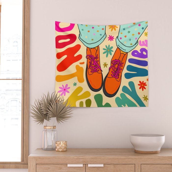 Don't Kill My Vibe Wall Tapestry Gallery Image 2