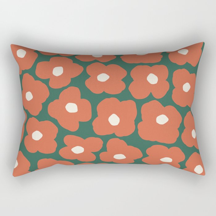 I Love Flowers Rectangular Pillow Gallery Image 1