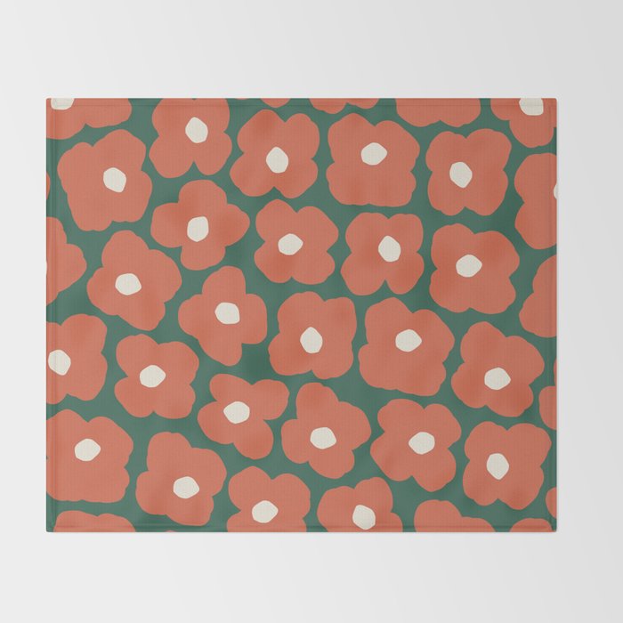 I Love Flowers Throw Blanket Gallery Image 2