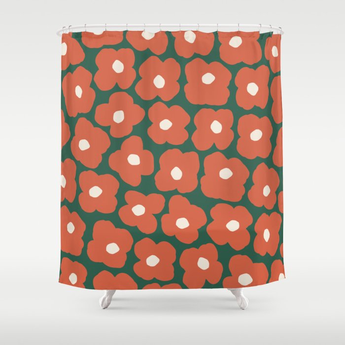 I Love Flowers Shower Curtain Gallery Image 1