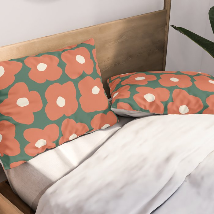 I Love Flowers Pillow Sham Gallery Image 2