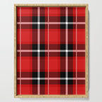 Red + Black Plaid Serving Tray Gallery Image 1