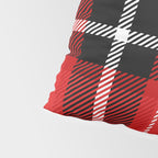 Red + Black Plaid Pillow Sham Gallery Image 4