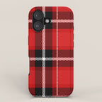 Red + Black Plaid iPhone Case Gallery Image 1