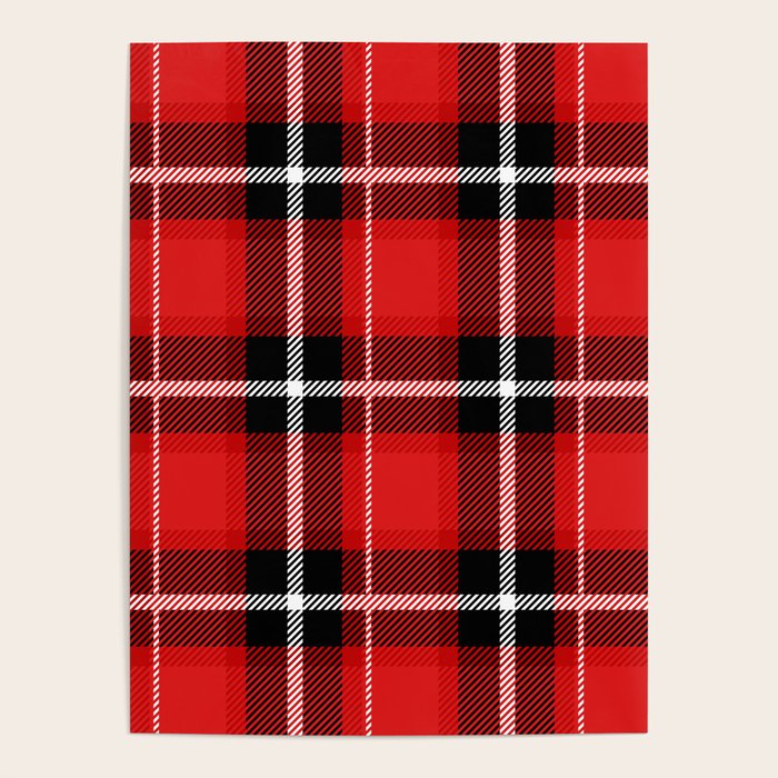 Red + Black Plaid Poster Gallery Image 4