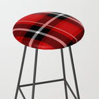 Red + Black Plaid Stool Gallery Image 2